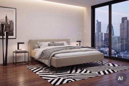 Adena von Candy Sleep - Polsterbett KT Low taupe