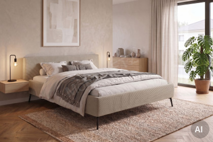 Adena von Candy Sleep - Polsterbett KT Low sand