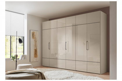 Extenso-sleeping von Staud - Schrank sandfarben ca. 298 cm breit mit Glasfront