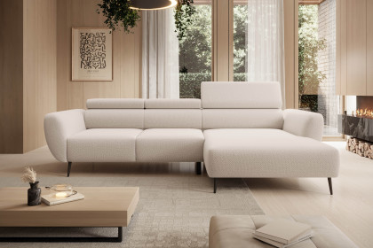 Alisson von WERSAL - Ecksofa Variante rechts creme