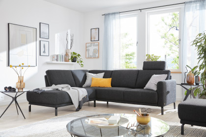 MR 385 von Musterring - Ecksofa Variante links black