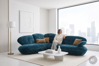 KOINOR Stones - Ecksofa links ocean
