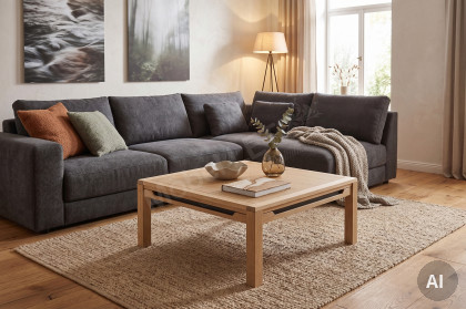 Ameno-living von Decker - Couchtisch quadratisch aus massiver Wildeiche