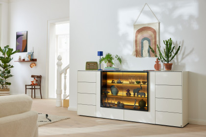 Q-Media 2.0 von Musterring - Sideboard 092 Lack weiß