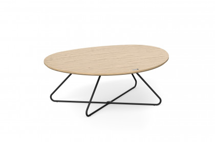 Studio Pebbles von JOOP! - Couchtisch in Eiche mit Rohrgestell