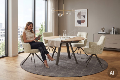 Studio Dining Table 001 von JOOP! - Esstisch mit runder Tischplatte