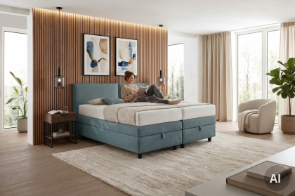Kvasir von Tidur - Boxspringbett denim