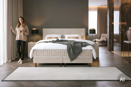 Classico von Serta - Boxspringbett beige inklusive Topper