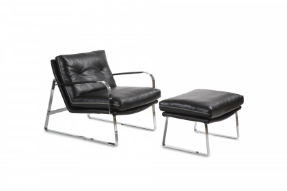 Shabby von Conform - Ledersessel black