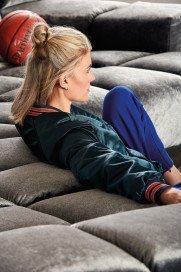 Cloud 7 von Bretz - Polstergarnitur silberschimmer