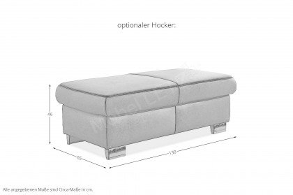 PN-EM15003 von Polinova - Ledersofa stone