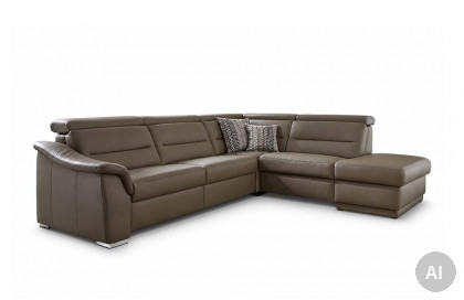 PN-EM15003 von Polinova - Ledersofa stone