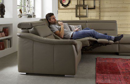 PN-EM15003 von Polinova - Ledersofa stone