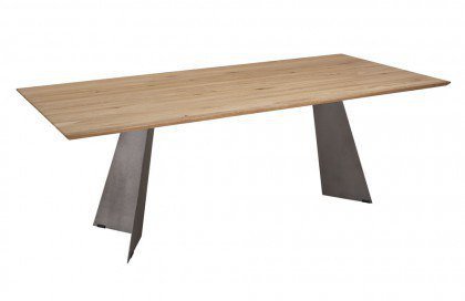 5252 von K+W Polstermöbel - Tisch Wildeiche bianco