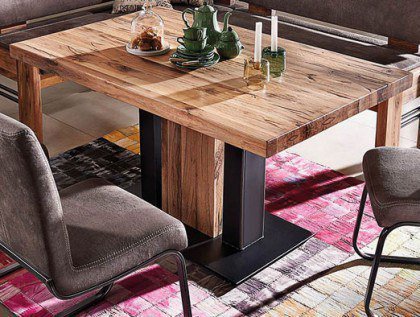 4116 Floyd von K+W Polstermöbel - Eckbank braun