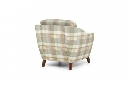 Seefeld Plus von Schröno - Einzelsessel beige kariert