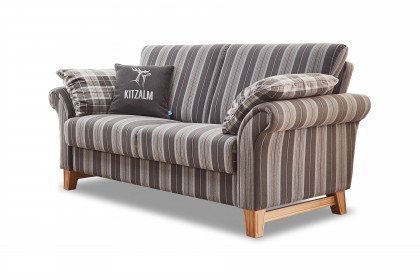 Jochberg von Schröno - Einzelsofa dunkelgrau-beige gestreift