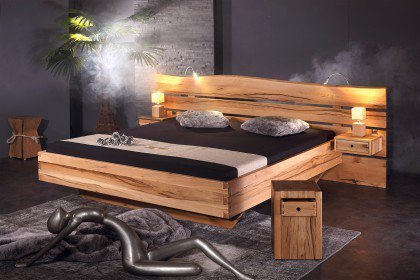 Rosenheim von Sprenger Möbel - Bett mit Kopfteil Waldkante