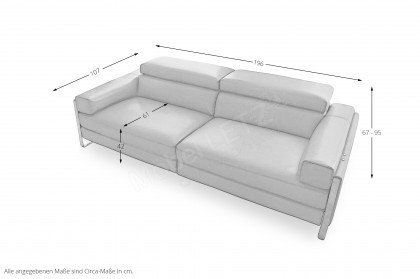 Romeo Relax-LE18 von Calia Italia - Ledercouch cuoio