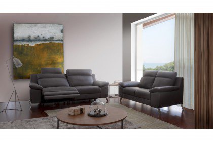 Roby von Calia Italia - Ledergarnitur grigio-scuro