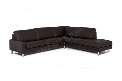CL 500 von Erpo Polstermöbel - Ledergarnitur rechts mocca