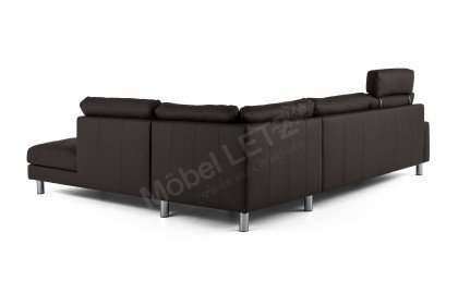 CL 500 von Erpo Polstermöbel - Ledergarnitur rechts mocca