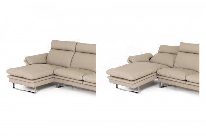 LuccaL-E18 von Erpo Polstermöbel - Eckgarnitur links pearl