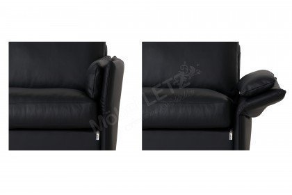 CL 810 von Erpo Polstermöbel - Ledergarnitur black