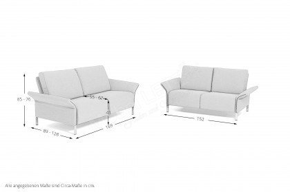 Modena-LE18 von Erpo Polstermöbel - Polstergarnitur aqua