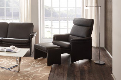 City-LE18 von Erpo Polstermöbel - Leder-Duo mocca
