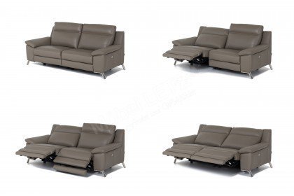 Roby von Calia Italia - Ledersofa visone