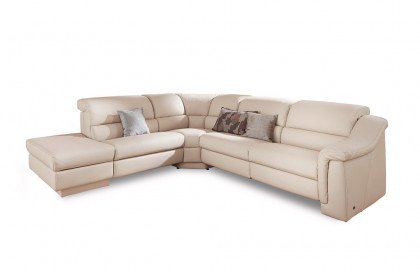 1301 von Himolla - Ledersofa Ausführung links latte