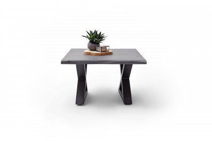 Cartagena von A Better Place - Couchtisch Akazie grau mit X-Gestell