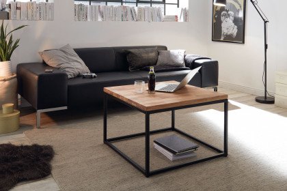 Sakura von A Better Place - Couchtisch Eiche/ Metall ca. 70 x 70 cm breit