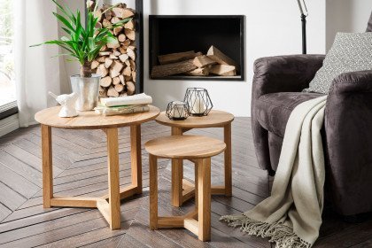 Faye von A Better Place - 3er Beistelltisch-Set Asteiche