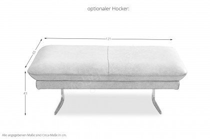 1808 von Himolla - Ledergarnitur rechts fango