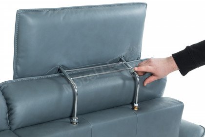 1920 von Himolla - Ledergarnitur rechts aqua