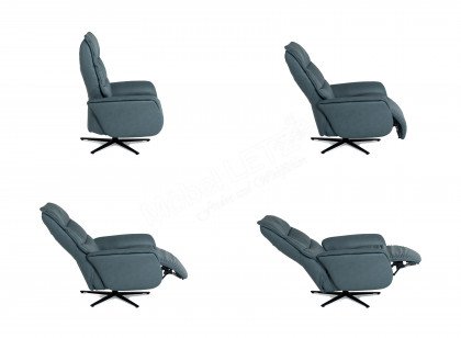 1920 von Himolla - Ledergarnitur rechts aqua