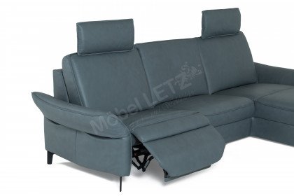 1920 von Himolla - Ledergarnitur rechts aqua