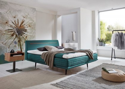 Smart Collection von Tidur - Boxspringbett Alvaro Plus turquoise