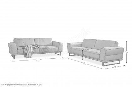 24250 Montanaa von Willi Schillig - Ledergarnitur kurkuma