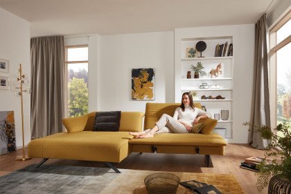 1052 von Himolla - Polstersofa Ausführung links gold