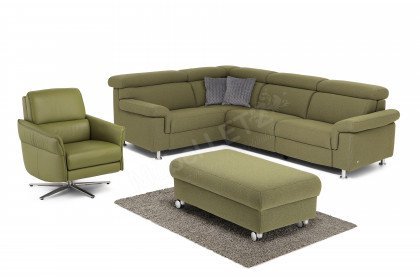 1203 von Himolla - Ecksofa Ausführung links olive
