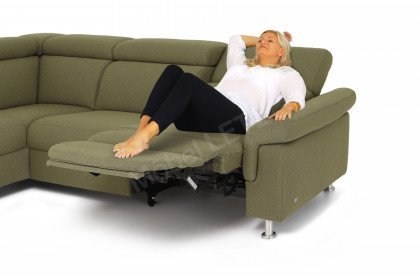 1203 von Himolla - Ecksofa Ausführung links olive