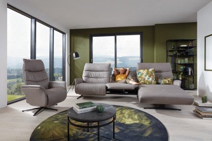 4050 von Himolla - Ledersofa Ausführung rechts eisen