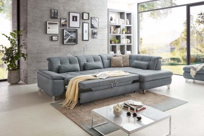 PN-IN18012 von Polinova - Ledersofa Ausführung rechts steel