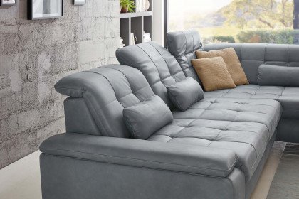 PN-IN18012 von Polinova - Ledersofa Ausführung rechts steel