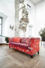 Ferrara von Schröno - Polstersofa rot gemustert