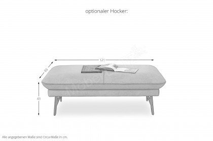 1928 von Himolla - Ledersofa Ausführung links mais