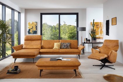 1928 von Himolla - Ledersofa Ausführung links mais